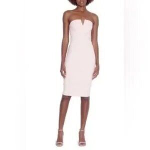 Susana Monaco Strapless Pink Dress Size Medium